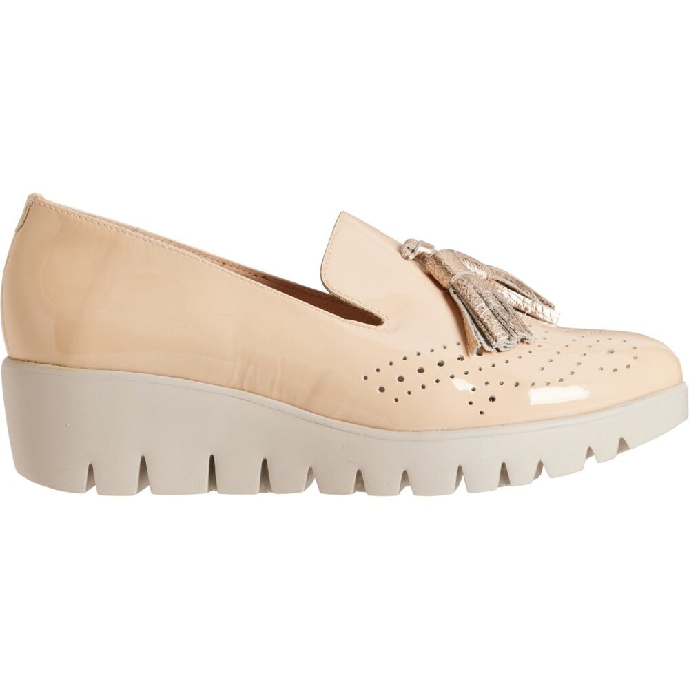 NEW Wonders Made in Spain C-3366 Tassel Loafer Wedge Shoes Leather For Women 253